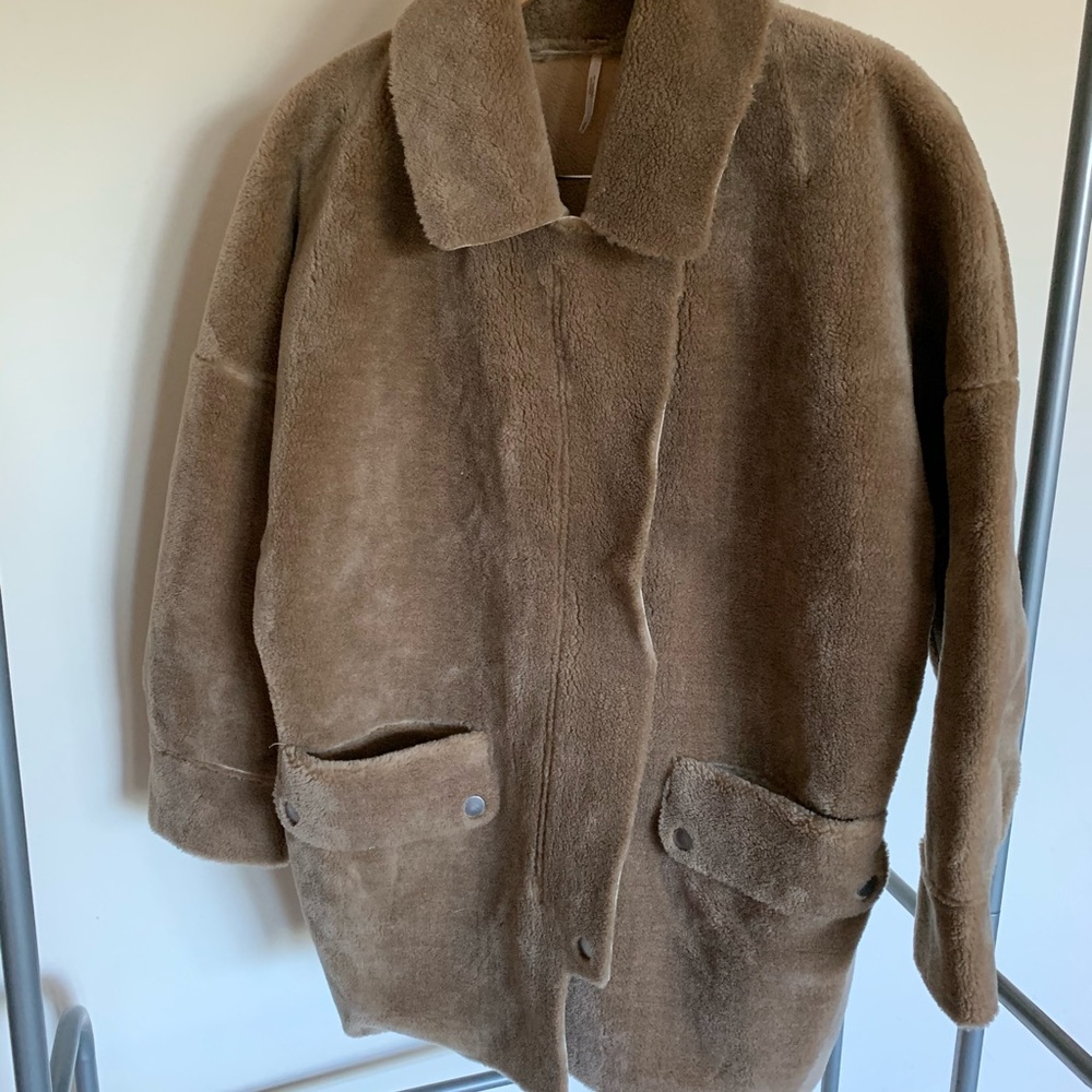 Free People camel colored coat